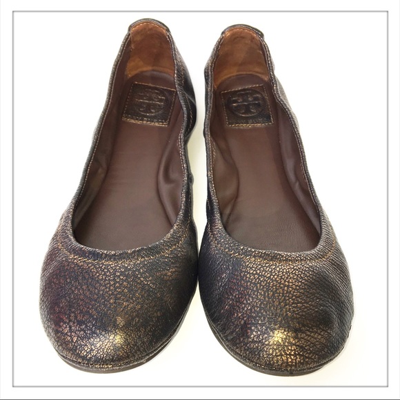 Tory Burch Shoes - Tory Burch Copper Eddie Ballet Flats